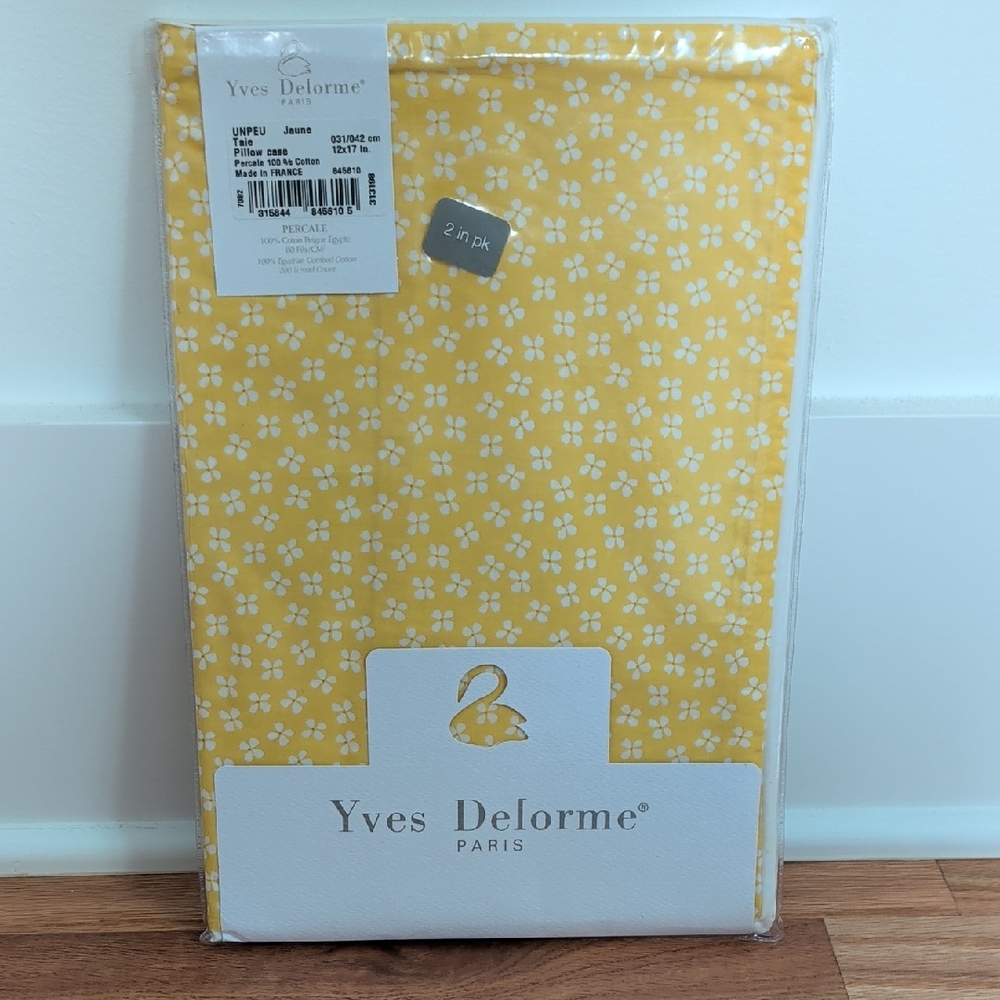 Yves Delorme Enpeu Pillow Case Pair 12x17